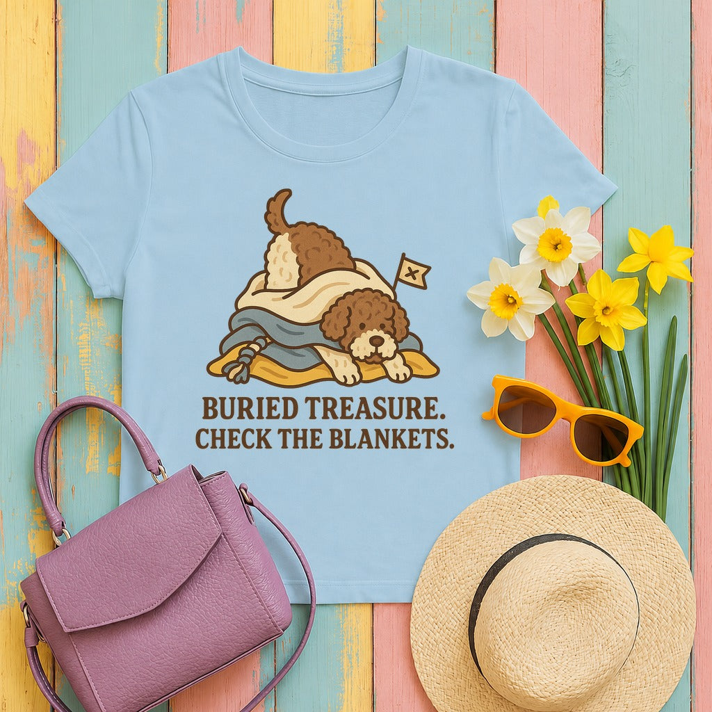 Lagotto Buried Treasure Tee in Light Blue
