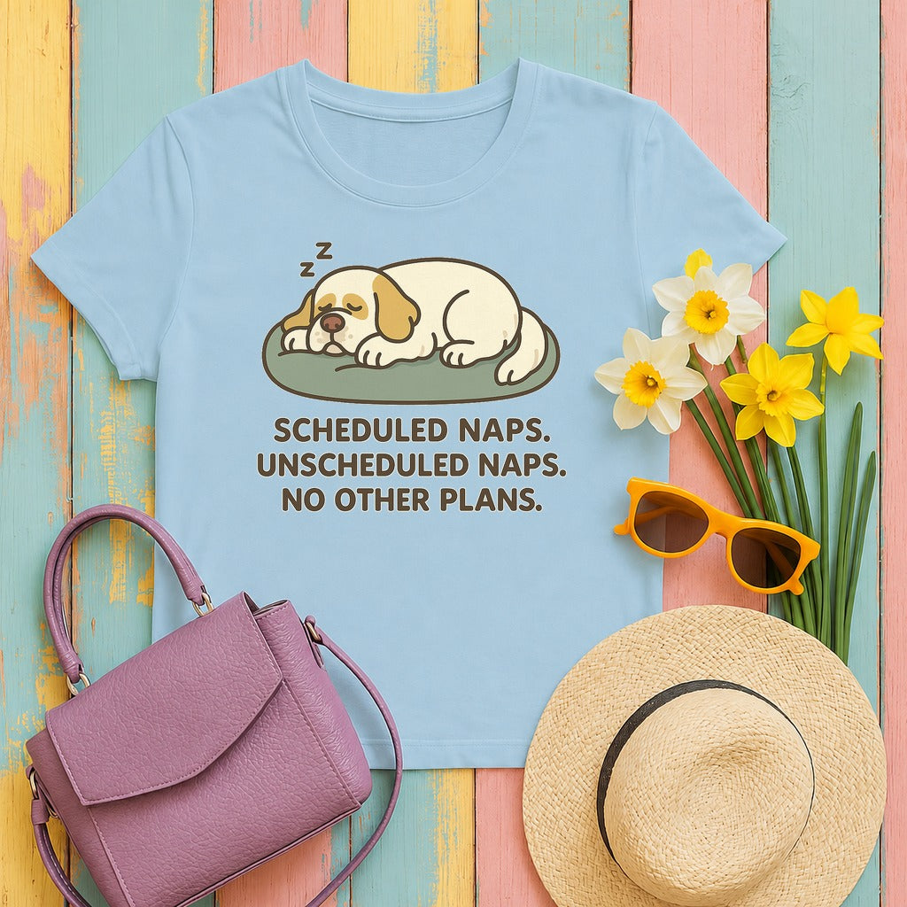 Clumber Scheduled Naps Tee in Light Blue
