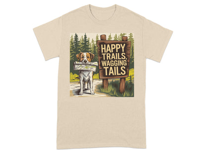 Happy Trails Wagging Tails Dog Graphic T-Shirt product type