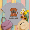 Cane Corso This Is My Happy Face Tee in Athletic Heather