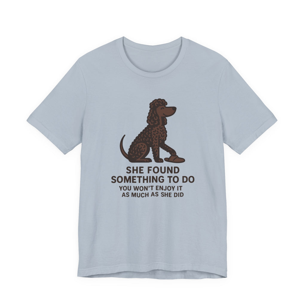 Irish Water Spaniel She Found Something To Do Tee
