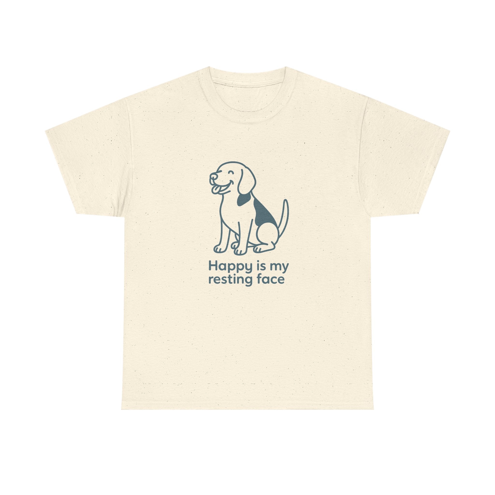 Happy Is My Resting Face - Funny Beagle Tee
