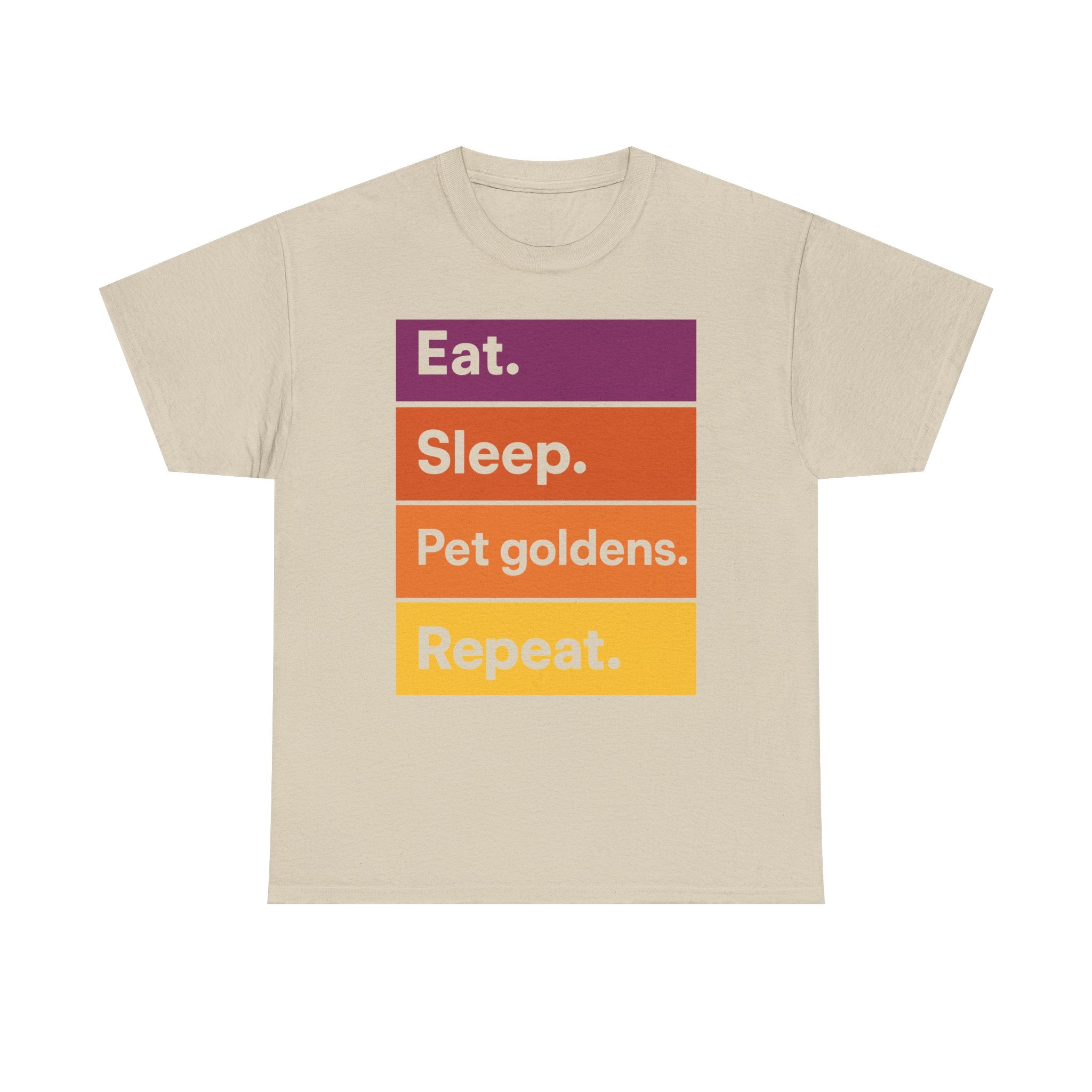 Eat Sleep Bark Repeat Golden Retriever T-Shirt