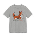 Thoroughbred Heart Footstool Legs Corgi T-Shirt