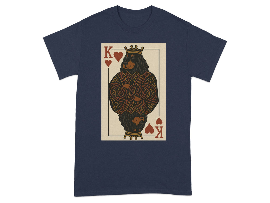 King of Hearts playing card featuring a dog with crown.