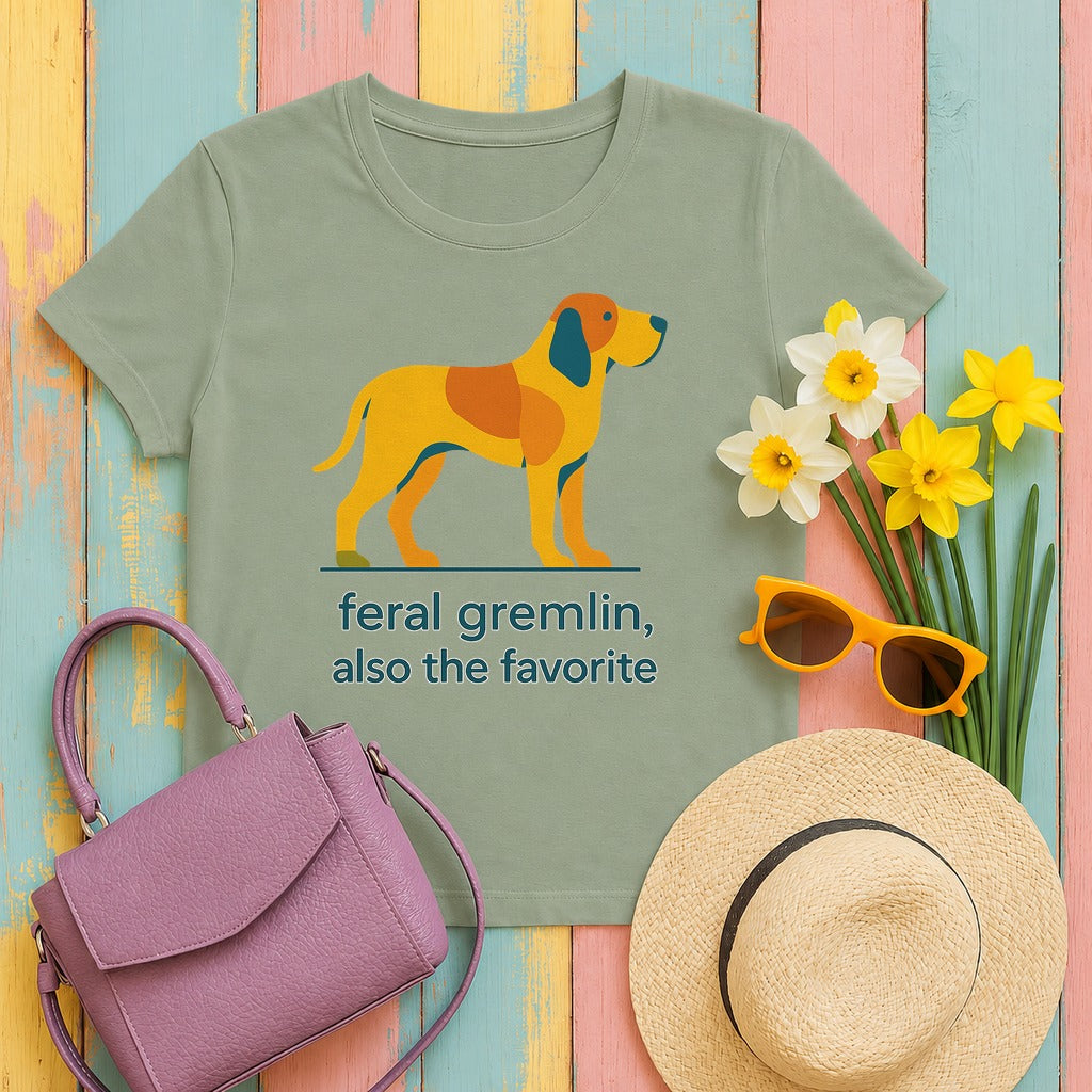 Bracco Italiano Feral Gremlin Tee in Sage