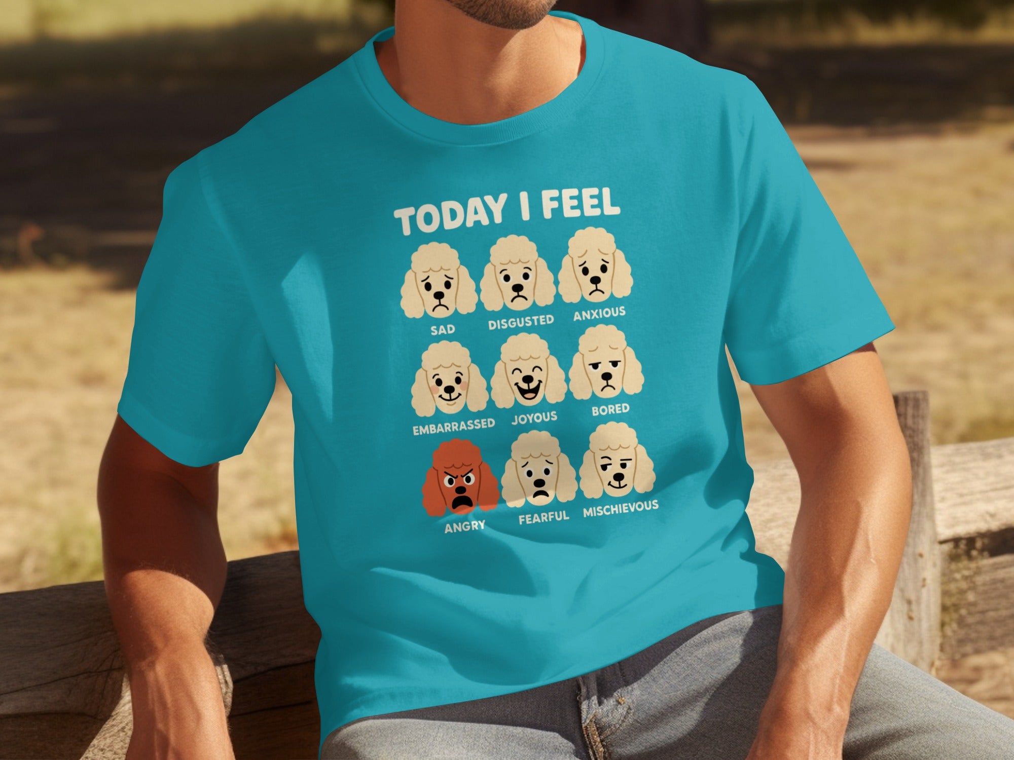 Today I Feel Emotions Dog Faces Design Shirt