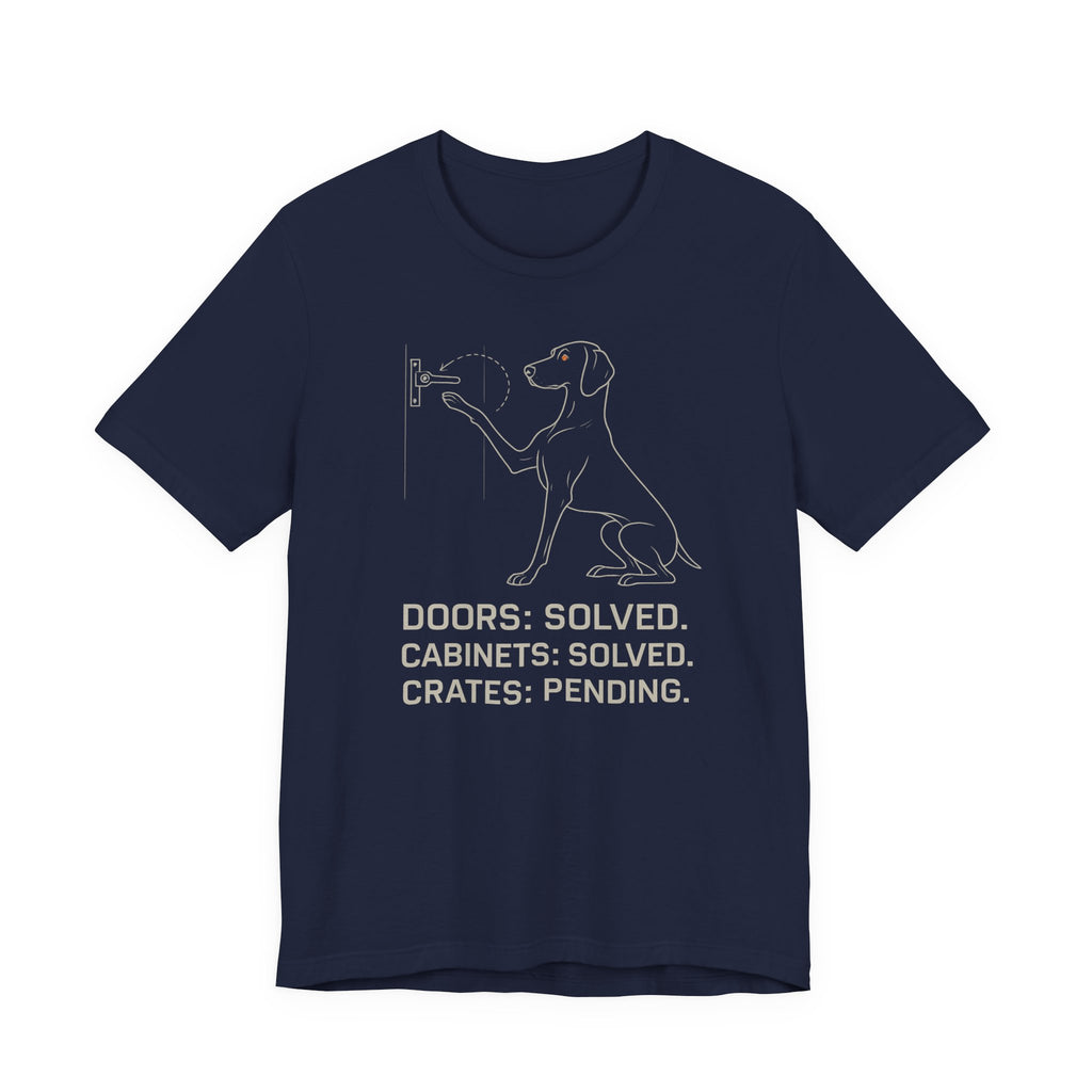 Weimaraner Doors Solved Tee