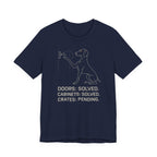 Weimaraner Doors Solved Tee