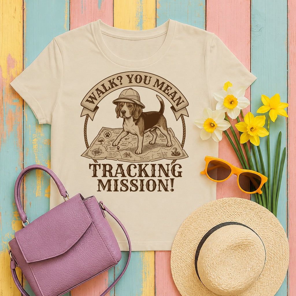 migbackfill tracking-mission-beagle-t-shirt tee flat lay hero v8