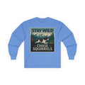 Stay Wild Chase Squirrels Springer Long Sleeve Tee in Carolina Blue