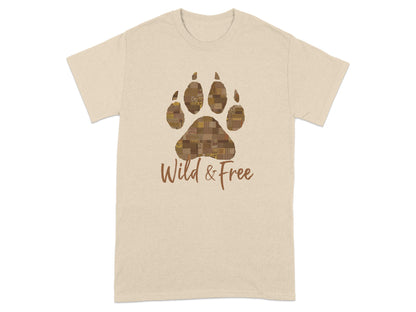 Wild and Free Paw Print Graphic Unisex T-Shirt product type