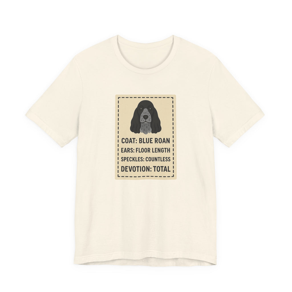 English Cocker Blue Roan Coat Tee