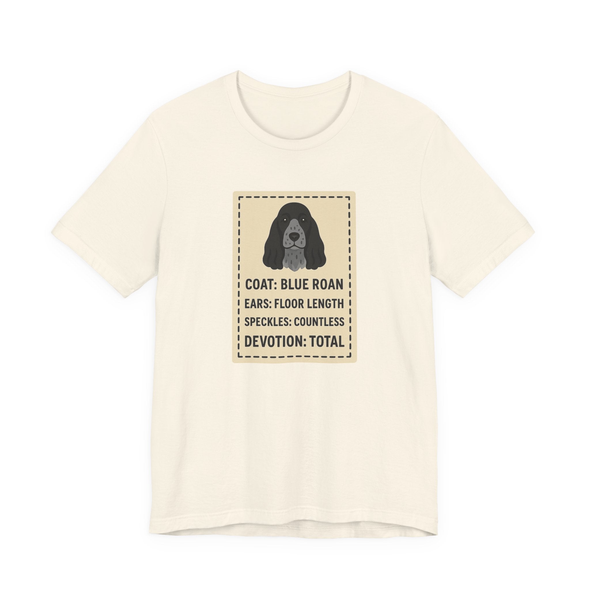 English Cocker Blue Roan Coat Tee