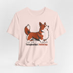 Thoroughbred Heart Footstool Legs Corgi T-Shirt