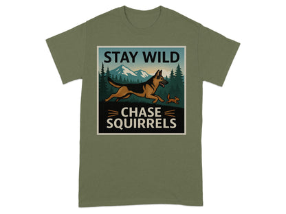 Stay Wild Chase Squirrels Graphic Tee product