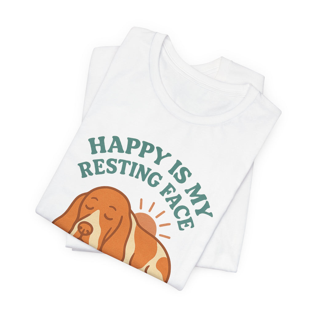 Bracco Italiano Happy Is My Resting Face Tee