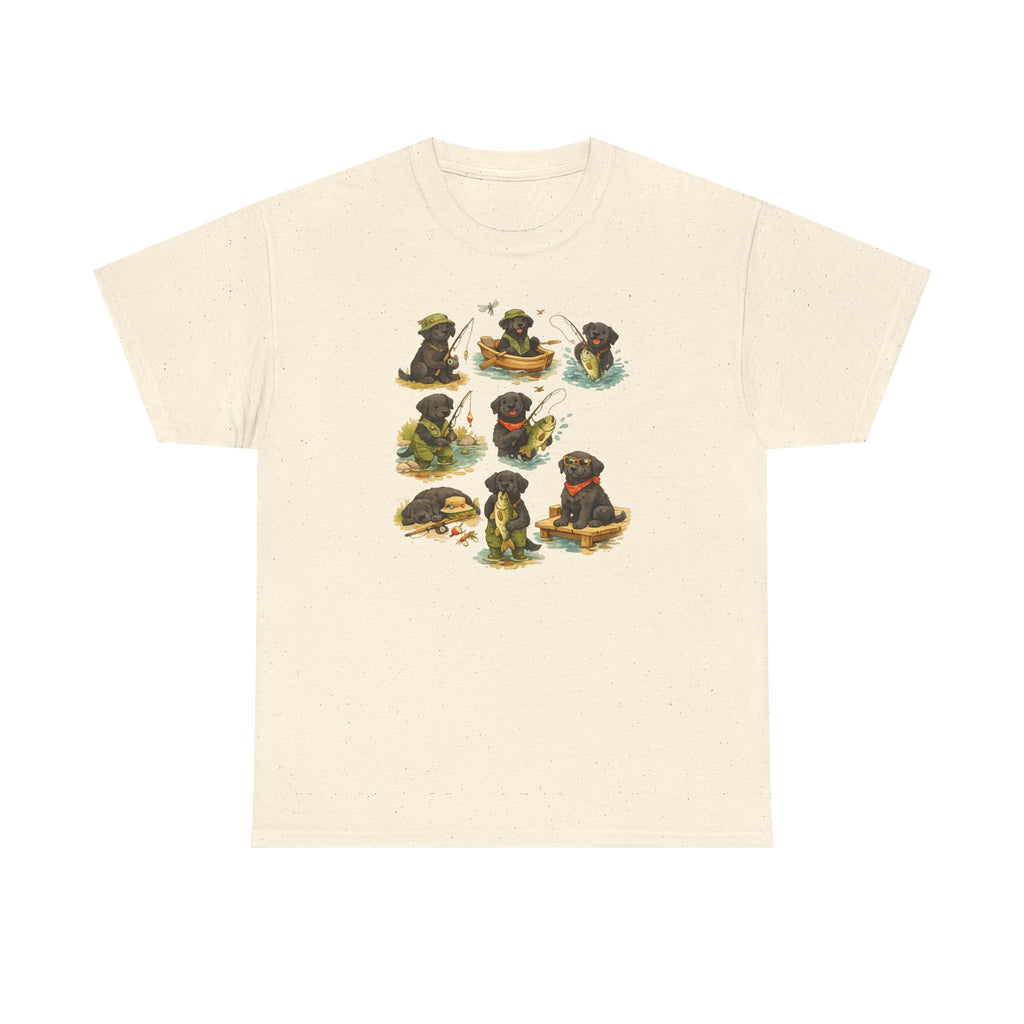Watercolor Black Lab Angler T-Shirt