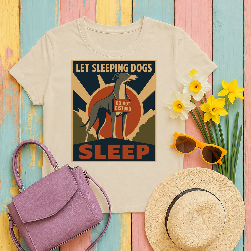 w4hero retro-sleeping-greyhound-graphic-t-shirt tee flat lay hero v8