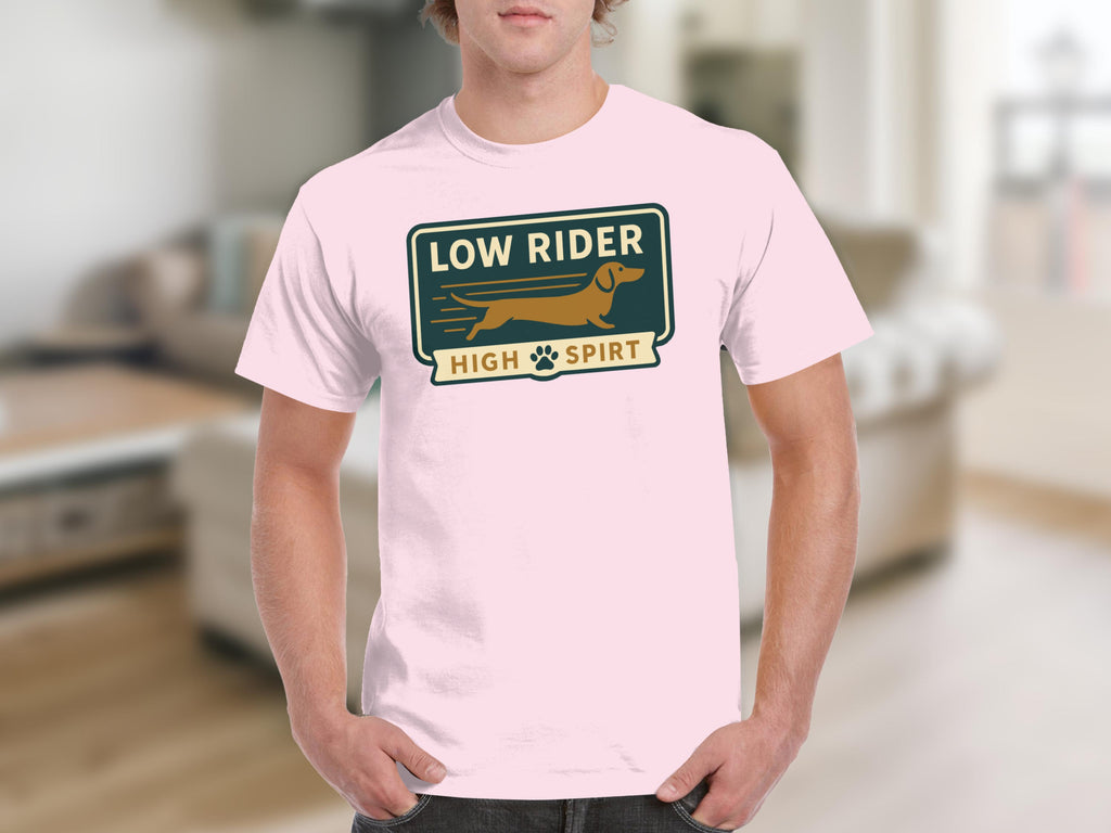 Low Rider High Spirit Dachshund Graphic T-Shirt