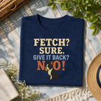 Boston Terrier fetch tee flat-lay