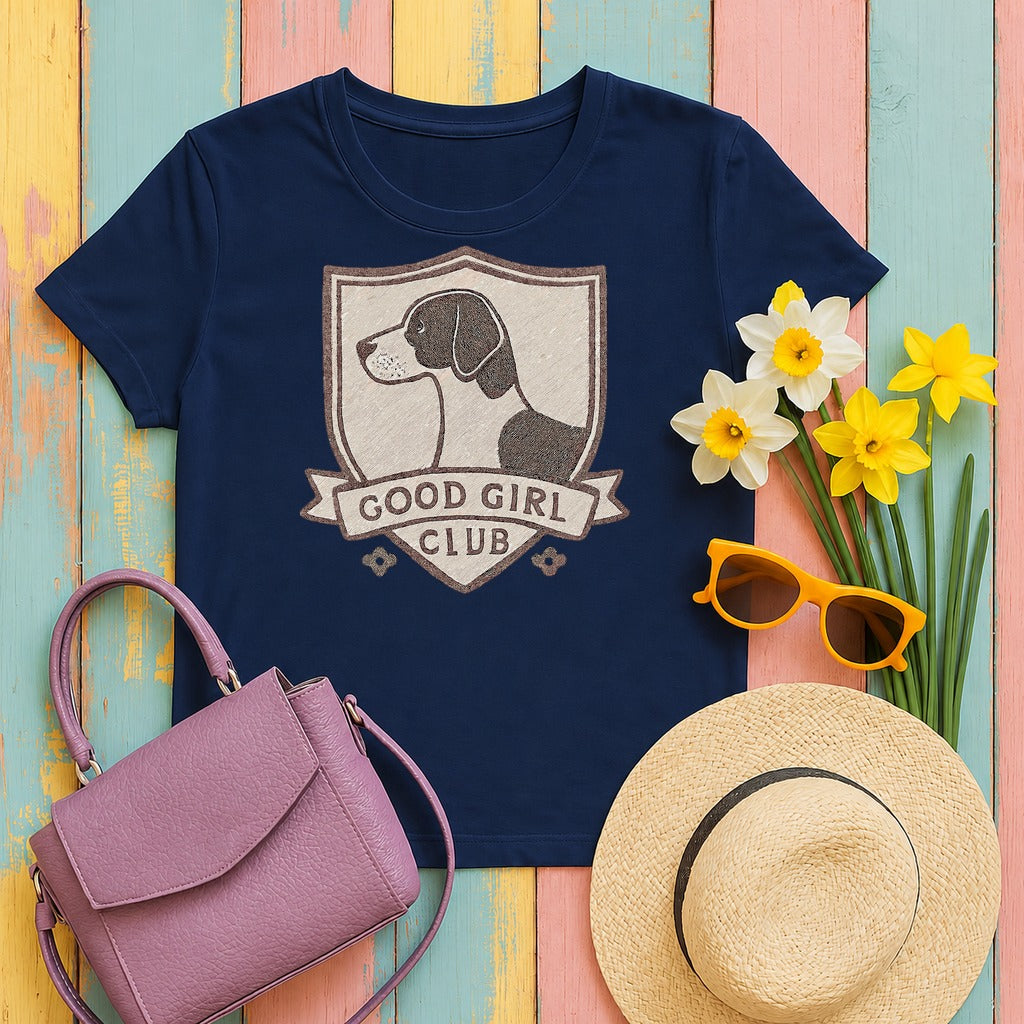 Pointer Good Girl Club Tee flat lay hero