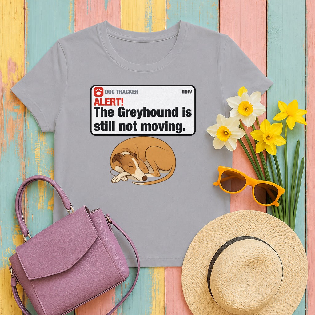 Greyhound Alert Still Not Moving Tee in Athletic Heather