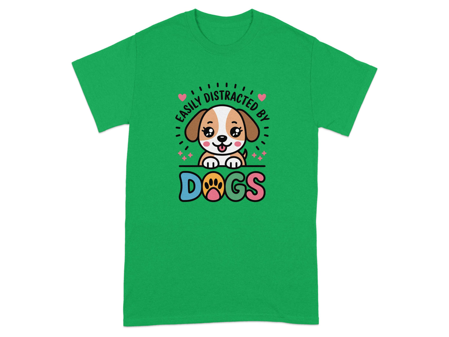 Easily Distracted by Dogs Graphic Tee Shirt product
