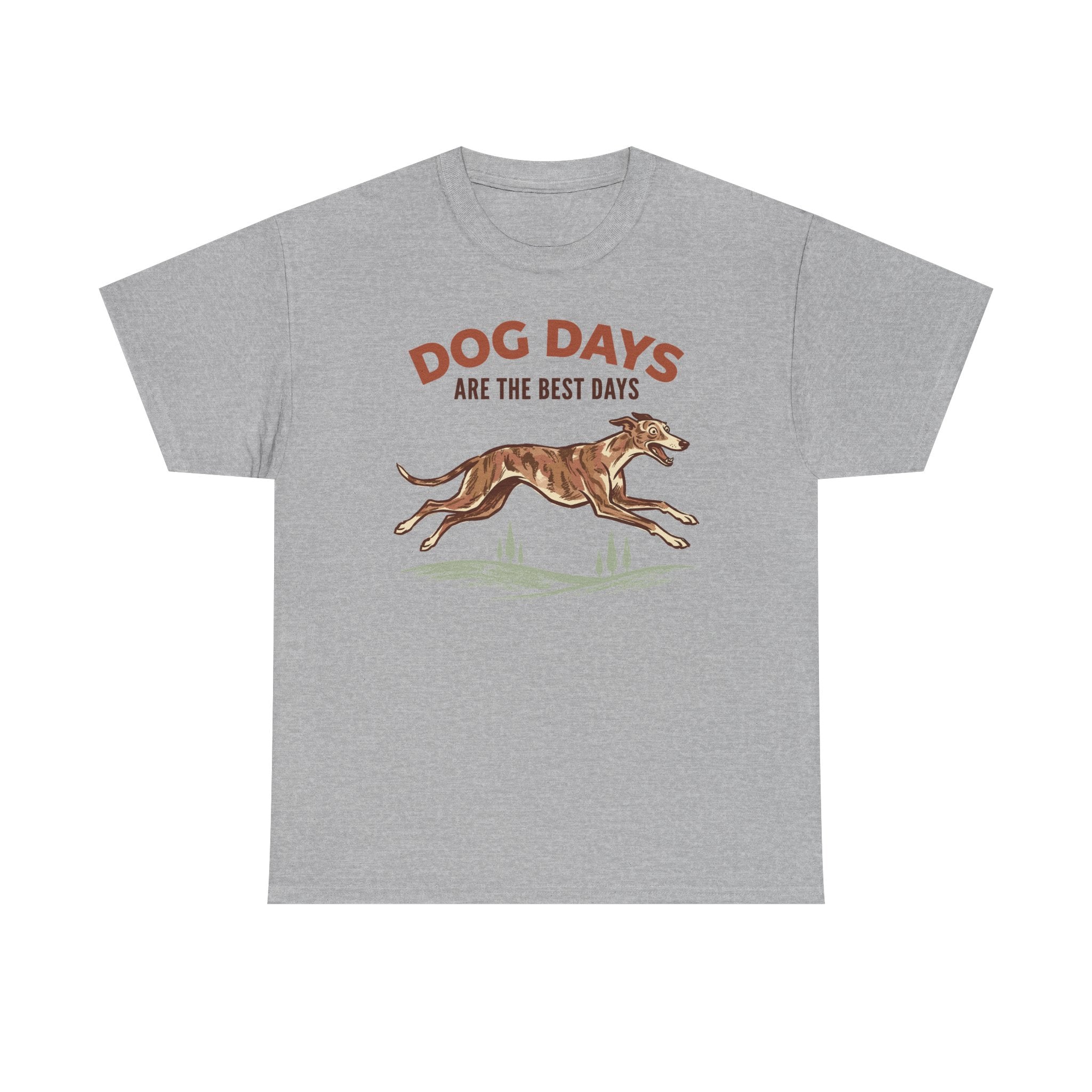 Whimsical Greyhound Dog Days T-Shirt