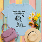 english setter trying-to-understand tee flat lay hero