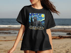Starry Night Inspired Labrador Art T-shirt Design