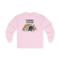 Tunnel Vision Dachshund Lovers Long Sleeve Tee in Light Pink