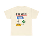 Dog Logic If I Bark Its Important Funny Flowchart T-Shirt