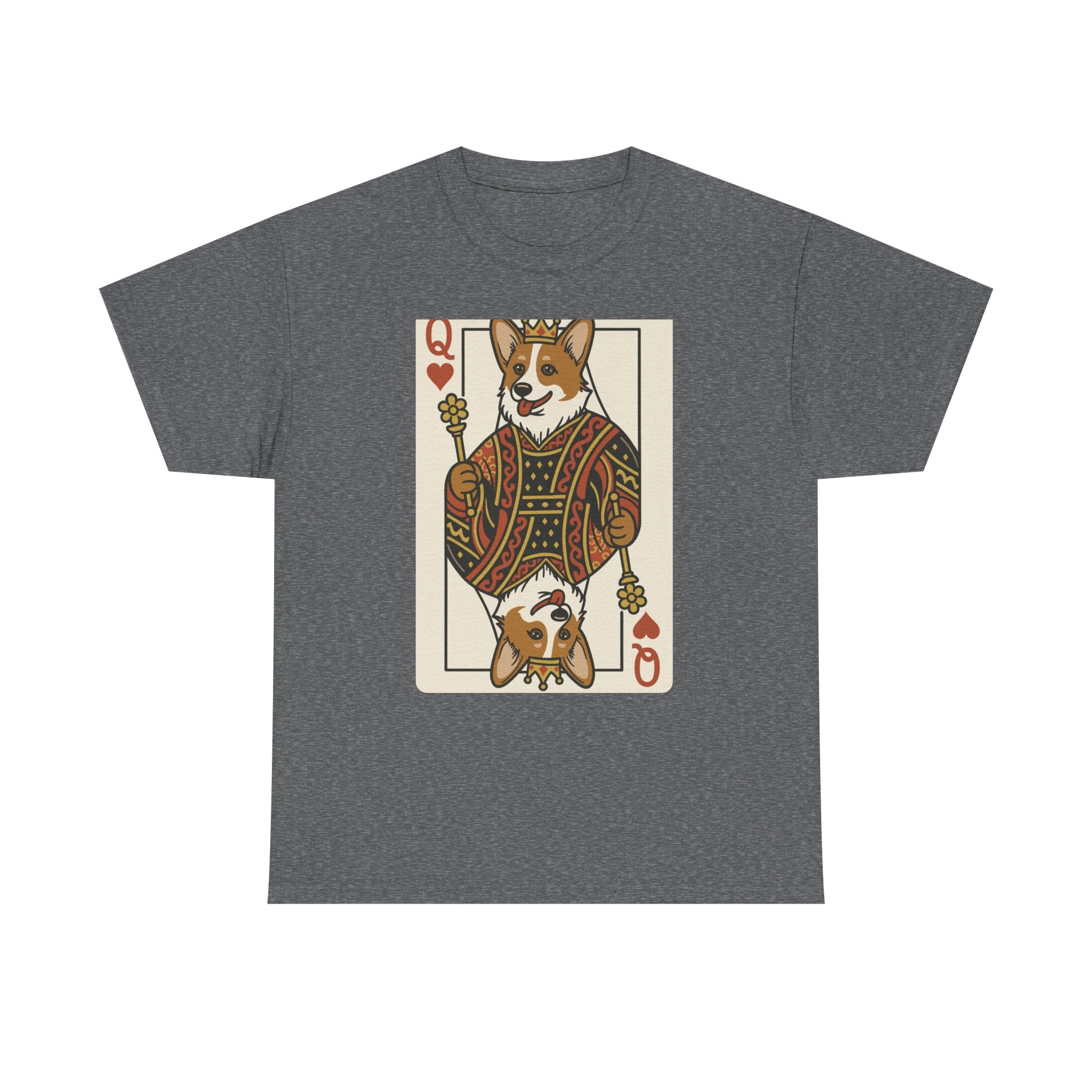 Corgi Queen Playing Card T-Shirt