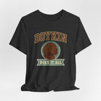 Boykin Spaniel Does It All Varsity Tee