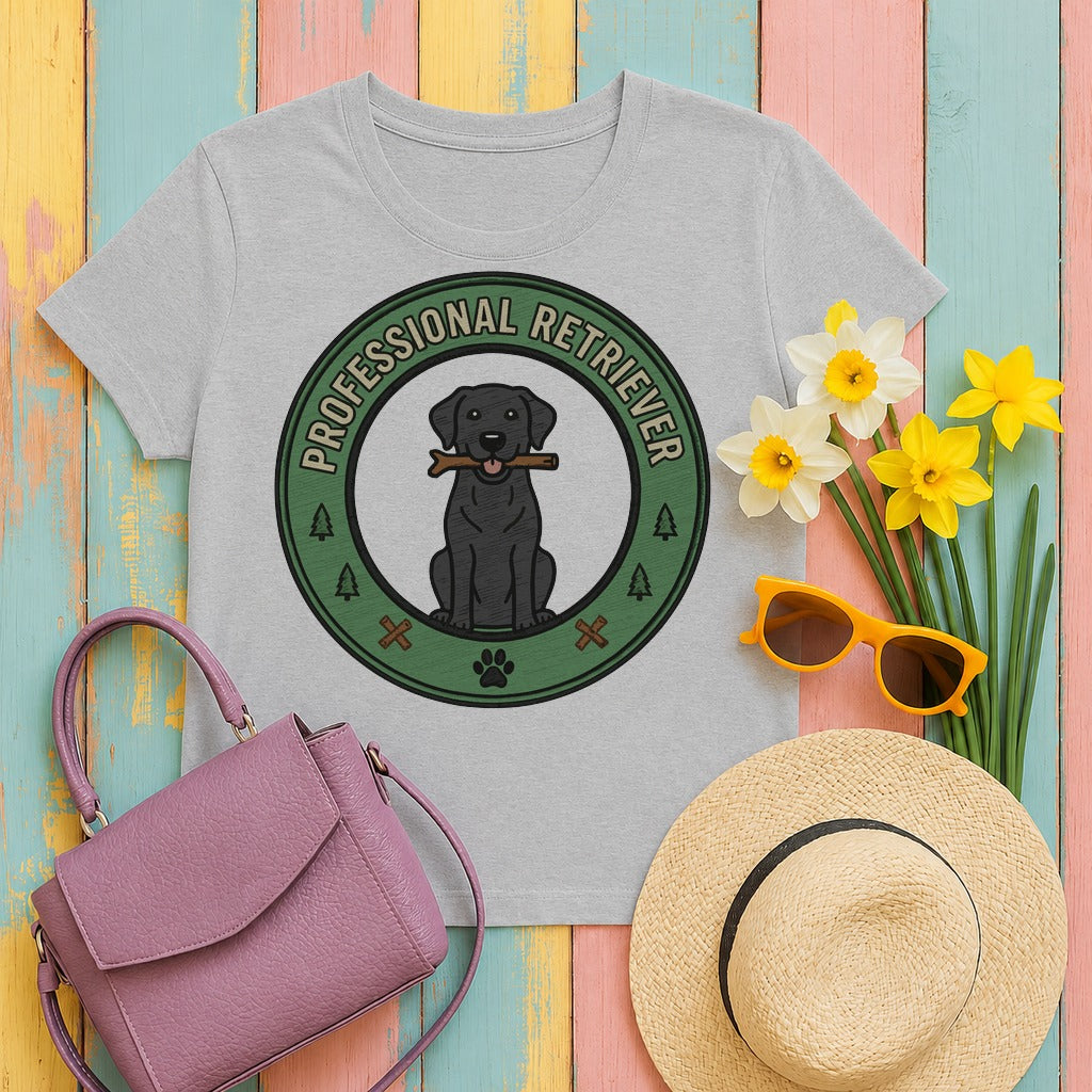 mig2 professional-retriever-black-labrador tee flat lay hero v8
