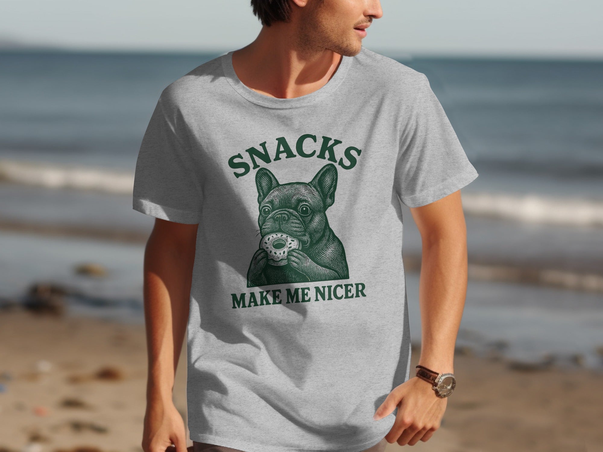 Snacks Make Me Nicer Graphic T-Shirt Product