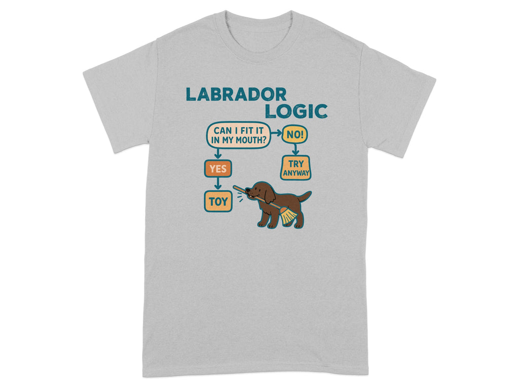 Labrador logic flowchart: toy, yes, no, try anyway.