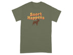 Snort Happens Funny Bulldog Graphic T-shirt