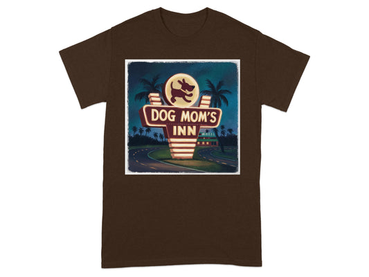 Retro Inspired Dog Mom's Inn Graphic T-Shirt Product