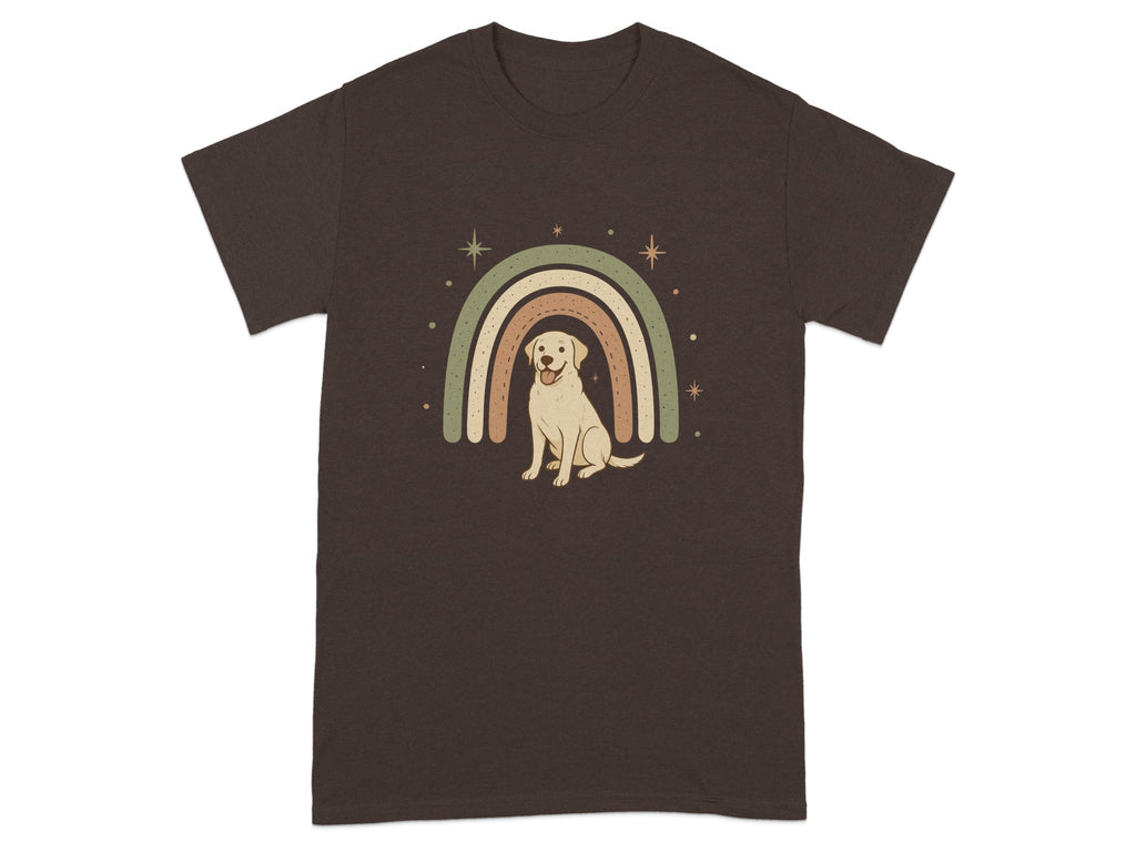 Adorable Dog Under Rainbow Graphic Shirt product