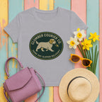 clumber spaniel courier-co tee flat lay hero