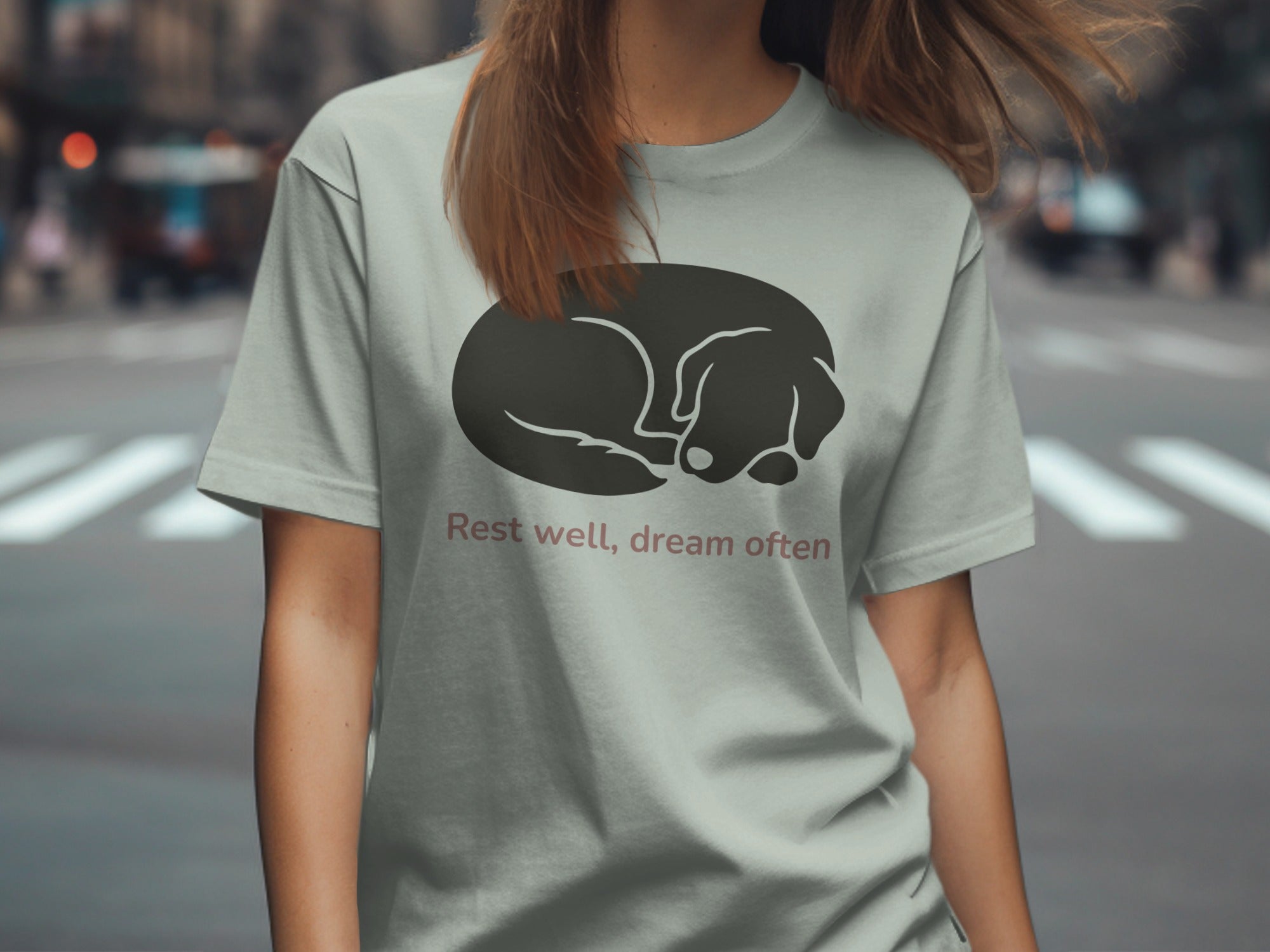 Rest Well Dream Often Design on Casual Wear Top