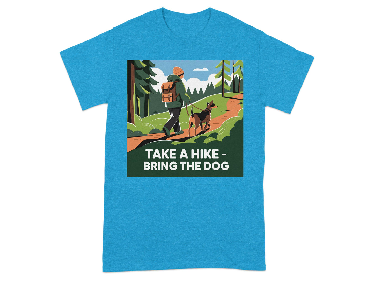 Take a hike bring the dog print t-shirt product
