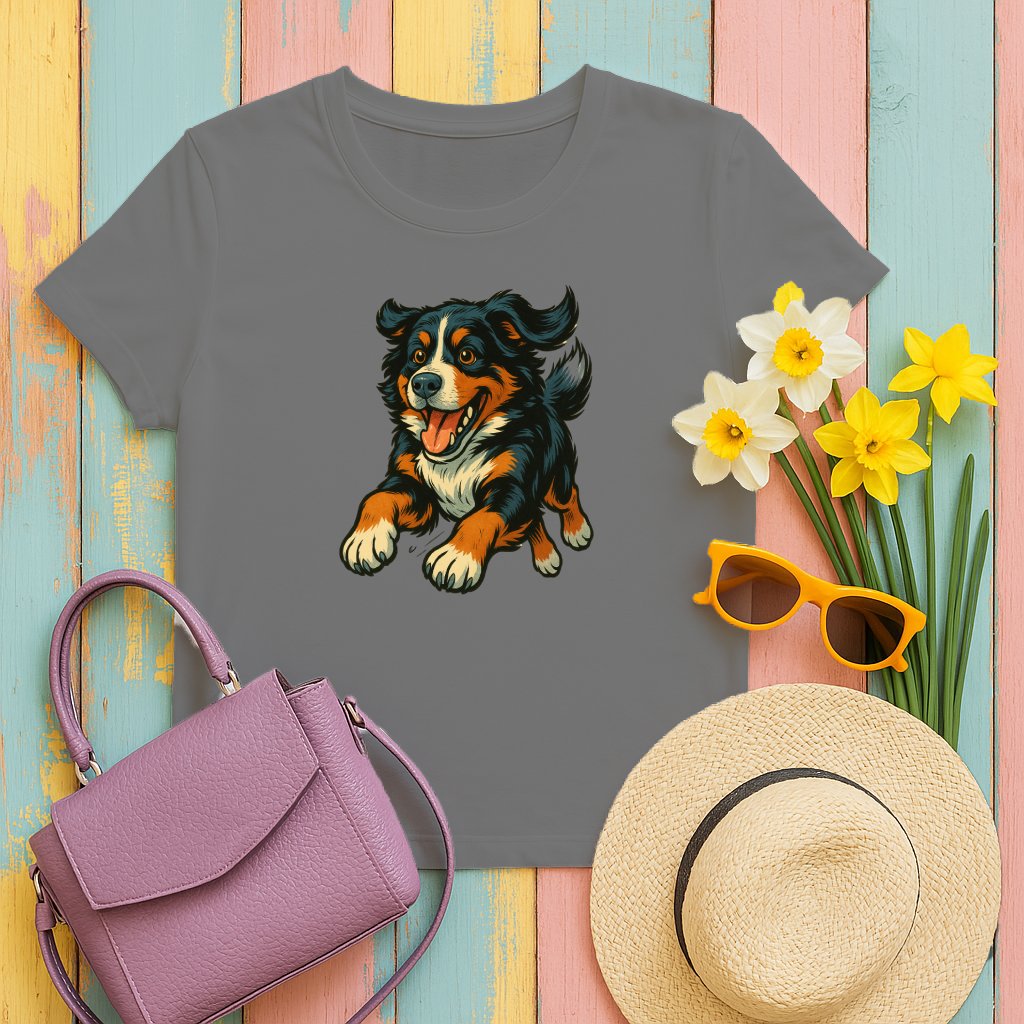 Playful Dog Graphic Women's T-Shirt product type