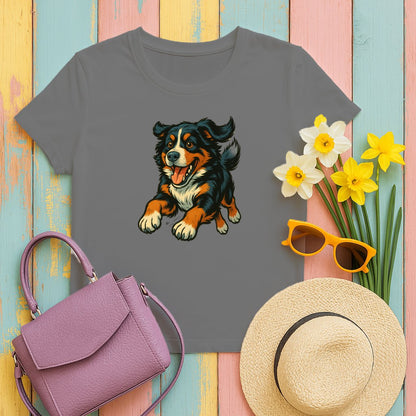 Playful Dog Graphic Women's T-Shirt product type