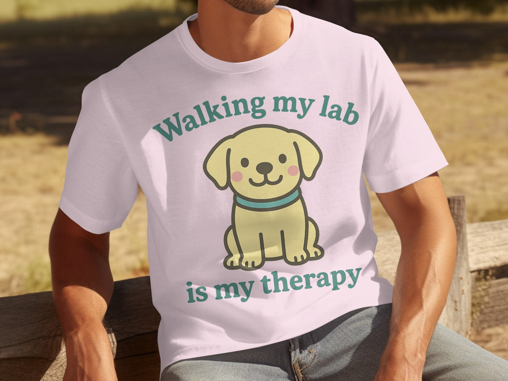 Walking My Lab Is My Therapy T-shirt