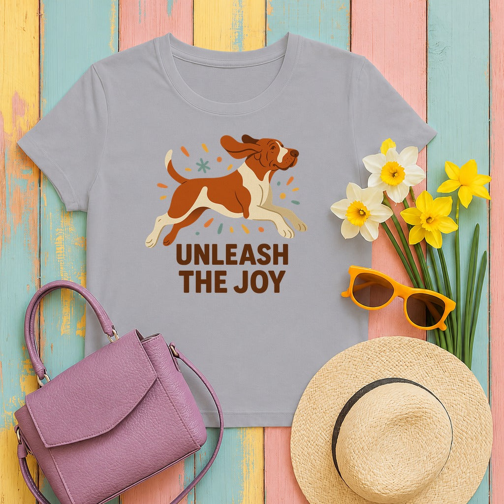 Bracco Italiano Unleash the Joy Tee in Athletic Heather