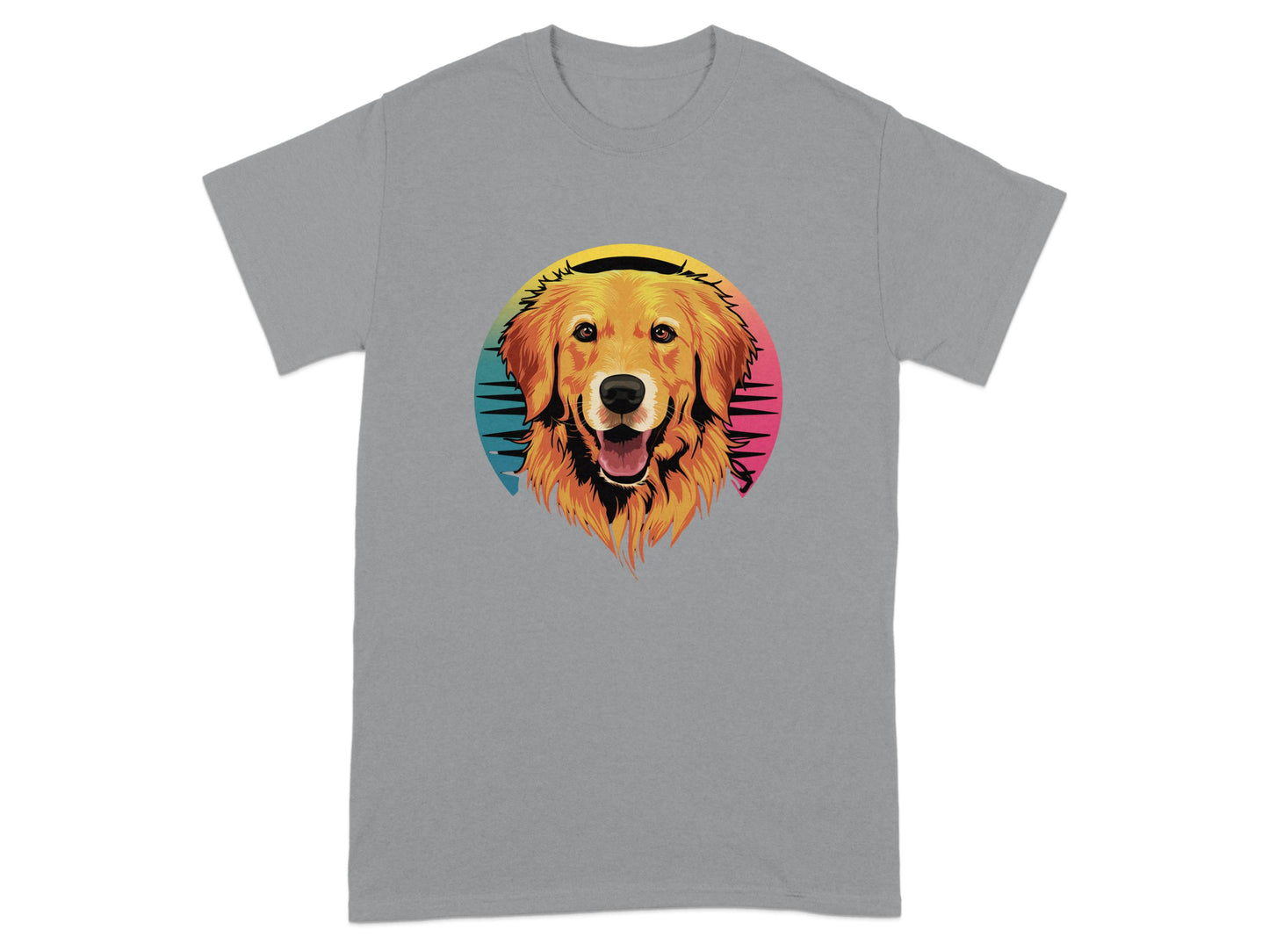 Happy Golden Retriever Graphic T-Shirt product type