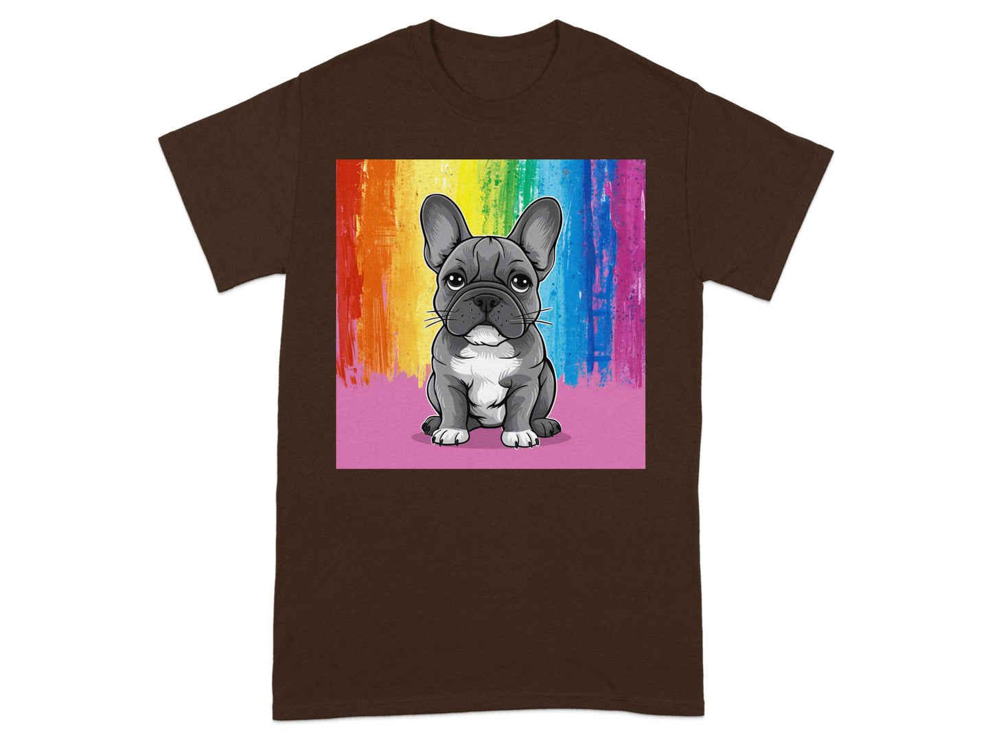 Adorable French Bulldog with Colorful Background product type